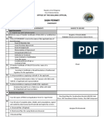 Sign Permit Checklist