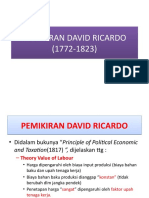 Pemikiran David Ricardo (1772-1823)