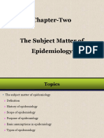 Chapter-2 The Subject Matter of Epidemiology