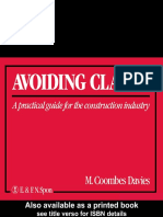 Avoiding Claims a Practical Guide to Limiting Liability in the Construction Industry by Coombes Davies, M. Coombes Davies (Z-li