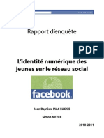 Enquête Facebook-Identité numérique