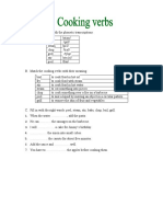 Cooking Verbs Information Gap Activities - 102251