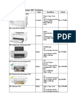 Daftar Harga Printer HP Terbaru