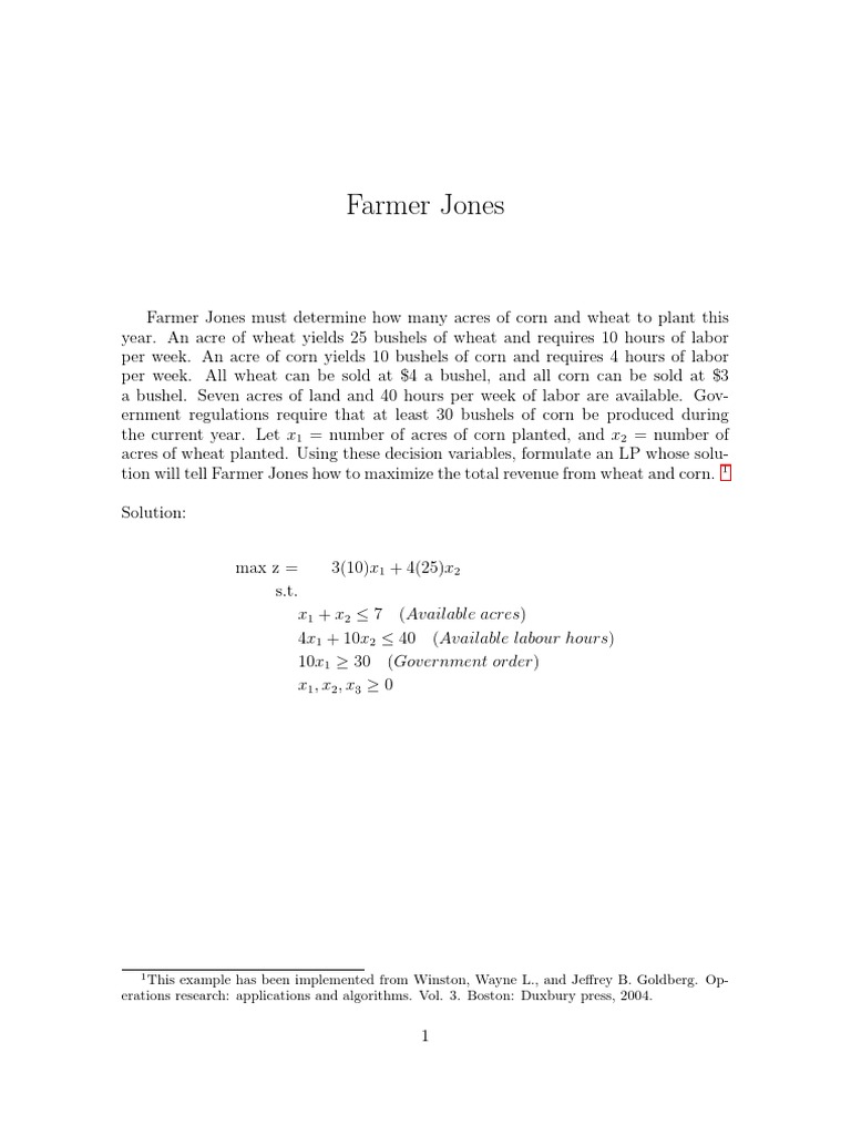 Maximize Revenue from Corn and Wheat | PDF | Teaching Methods ...