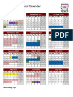Approved and Revised Calendar 2021