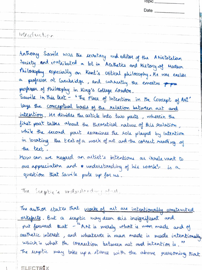 Savile Notes | PDF