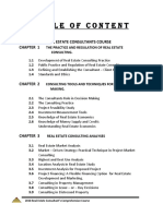 Table of Content: Syllabus For Real Estate Consultants Course