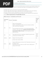 Webex Services - Port Numbers and Protocols