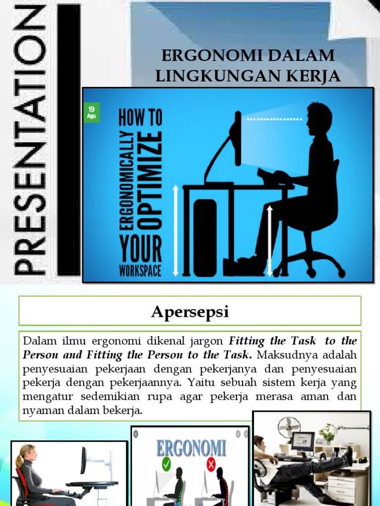 Ergonomi untuk Lingkungan Kerja Sehat | PDF