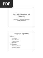 CSC 344 - Algorithms and Complexity