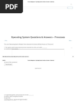 Operating System Questions & Answers - Processes: Ads by