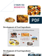 Lecture 1 - Introduction To Food Ingredients