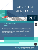 Advertise Ment Copy: BY - Vijyata
