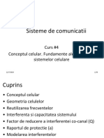 Curs 4 - Conceptul Celular. Fundamente Ale Planificarii Sistemelor Celulare