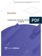 Apostila 6 - Divisibilidade_ Definição, Propriedades E Critérios _ Passei Direto