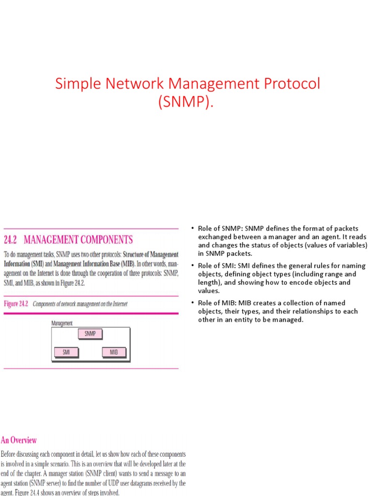 SNMP-simple Network Management Protocol | PDF | Internet Protocols ...