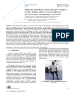 Different Ankle Foot Orthosis Design in Subjects With Foot Drop After Stroke