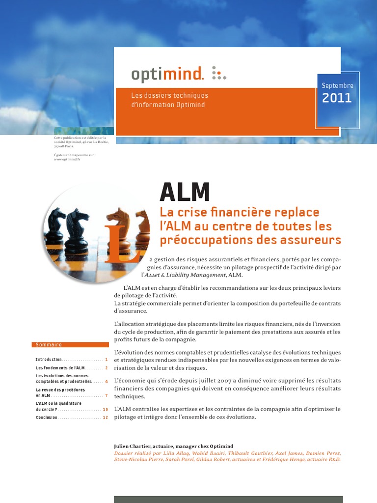 Gestion de l'ALM en assurance | PDF | Normes internationales d ...