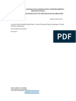 Influencia de La Satisfacción Laboral en El Comportamiento Organizacional