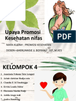 1B. KELOMPOK 4 Upaya Promosi Kesehatan Nifas