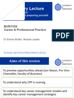 Introductory Lecture: BUSI1334 Career & Professional Practice