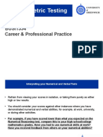 Psychometric Testing: BUSI1334 Career & Professional Practice
