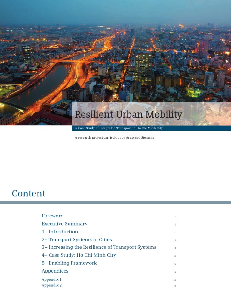 Resilient Urban Mobility A Case Study of Integrated Transport in Ho Chi ...