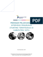 Pedoman Pelaksanaan Intervensi Penurunan Stunting Terintegrasi Di Kabupaten Kota