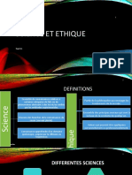 science et ethique informations