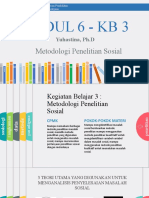 Modul KB 6 Metode Penelitian Sosial