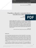 Pospolítica, Educación y Economía Afectiva. Articulaciones Político-Discursivas.