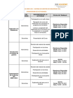 Cronograma AI ISO 39001 2021 USTA