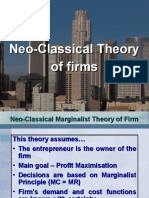 Neo-Classical Theory of Firms