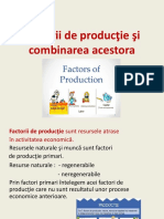 Factorii de productie si combinarea acestora