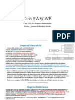 Curs EWE-15-Cap.3-5 & 3-6-ALEGEREA MATERIALULUI