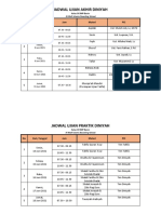 Jadwal UAD (Tulis & Praktik)