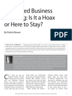 # (Article) Integrated Business Planning - Is It A Hoax or Here To Stay (2012)