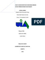 Jurnal Peran Dan Fungsi Hukum Investasi Di Indonesia Sebagai (Andi Alda FH)