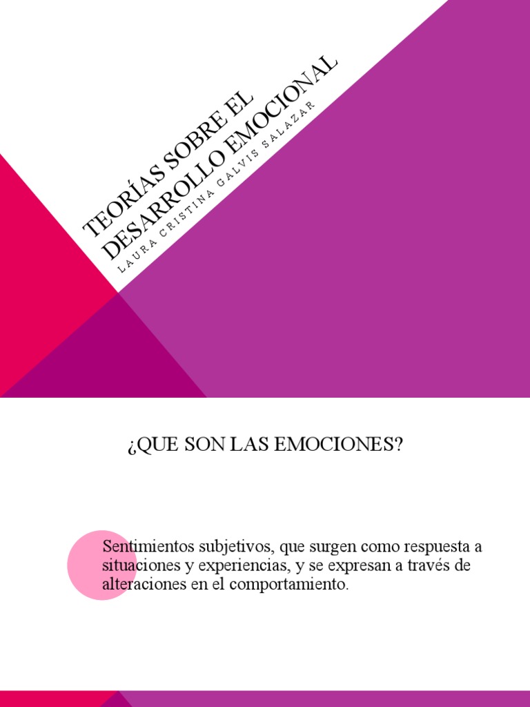 Teorías del Desarrollo Emocional | PDF | Las emociones | Teoría de apego