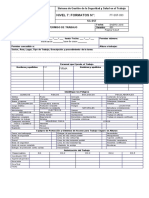 Formato Permiso de Trabajo en Alturas