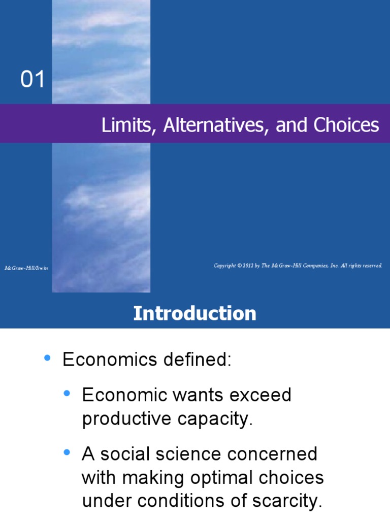 Limits, Alternatives, and Choices: Mcgraw-Hill/Irwin | PDF ...