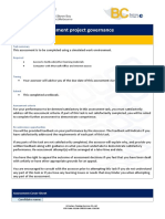 BSBPMG635 Implement Project Governance: Task 2 - Portfolio of Evidence