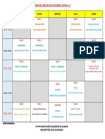 Horario de Clases Virtuales Quinto A y B Secundaria 2021