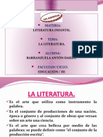 Diapositiva de Literatura