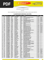 Classificações 1ª Etapa Volta ao Concelho de Almodôvar