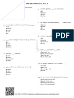 30 - Pre Intermediate Test 9