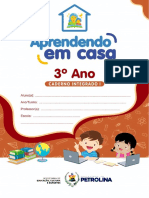 Aprendendo em Casa - Caderno 3º Ano Integrado 1 - 2021