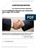 Toselli, B. (Abril 2015) - Las 17 Habilidades Blandas Más Solicitadas para Cargos TIC en Chile. MBA & Educación Ejecutiva