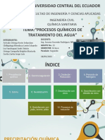 Procesos Químicos de tratamiento -G11