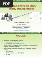 Introduction To Wireless MIMO - Theory and Applications